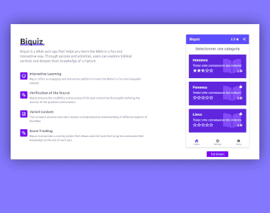 Screenshot of Biquiz