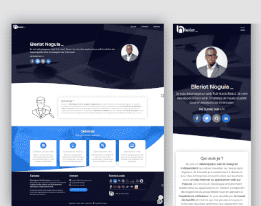 Screenshot of Portfolio v1